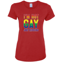 Ne gay samo šalim LGBT pride žensku grafičku majicu