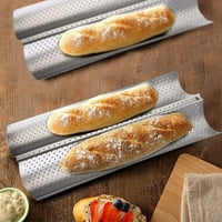 Seenda nonstick baguette baguette za pečenje francuskog kruha, perforirane loavges baguettes pekarna