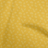 Onuone viskozne šifon žute tkanine krofne Šivenje zanata projekata Tkanini otisci na širokoj dvorištu