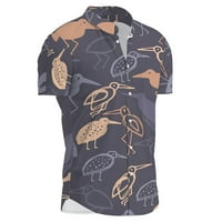 Leisure Muškarci Havajske košulje Modni labavi kratki rukav Classic Casual gumb Down Down Flower Clower Ispiši bluze šarene