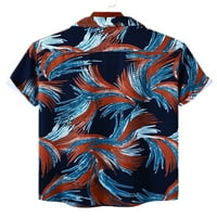 Grianlook muns gornji gumb down bluza rever vrat Ljetne košulje muškarci Ležerne majice Havajski kratki