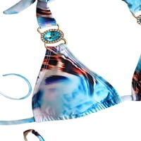 Seyurigaoka Ženski Ljetni seksi kupaći kostimi za bikiniju, ukras od kristala Podesivi kaiševi duboki