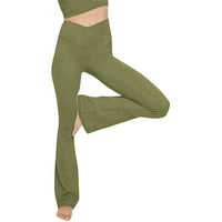 Teretana Sportska fitness trčanje joga tajice pune dužine Aktivne hlače Žene istrebljenje širine nogu