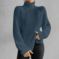 AWDENIO zimski džemper za žene vrhovi klirence modne žene dugih rukava poulove turtleneck-vrat casual