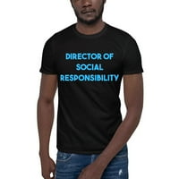 Plavi direktor društvene odgovornosti Pamučna majica s kratkim rukavima po nedefiniranim poklonima