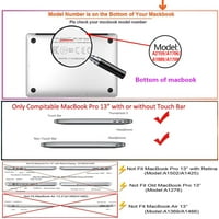 KAISHEK HARD SHELL SAMO Kompatibilan je najnoviji macBook Pro S model A1706 A1708 A1989 A2159 A2251