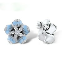 Eastshop Dizajn cvijeća hipoalergeni kubični minđuše cirkona Ženski dnevni litni nakit