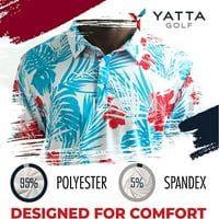 Yatta Golf Muški sopstvena performanse kratkih rukava Golf polo majica