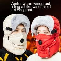 Kunyu topli šešir multifunkcionalni zadebljani sa ušima za zimsku termalnu traper šešir za zimski biciklizam