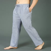 Muška flannela plaila pidžama pant lagana mirovanja salon za spavanje modne vintage pj dno pantalone
