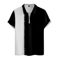 Muška majica Muška košulja Golf Košulja Retro Color Contrast na otvorenom Street Street kratkih rukava