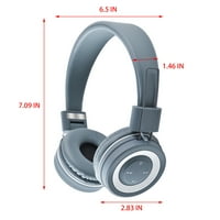 Loopsun Bluetooth dvostruko slušalice Bežična teška bas igara Glazbeni glazbeni tipku Kontrola prekomjernih