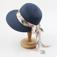 Toyfunny Womens Sun Straw Hat ljetni šešir Sklopivi valjani disketi HATS UVPF CAPS
