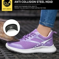 TANLEEWA čelična cipela za cipele za muškarce za muškarce Žene lagane disanje veličine cipela 8. Žene