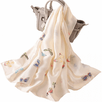 Ženski veliki malber svileni šal dugi satenski šal modni dizajnerski šal lagani oblozi, 423-01