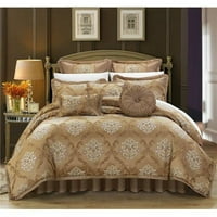 Chic Home CS4621-US Queen Veličina Angelo DecoLoct Light tkanina Kompletna glavna spavaća soba Umforter