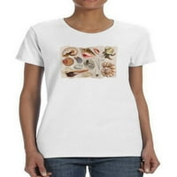 Ocean školjke Majica Žene - Grace Popp dizajni, ženski veliki