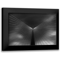 Ferrero, Ivan Crni moderni uokvireni muzej umjetnički print pod nazivom - Angel u crno-bijeli
