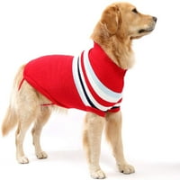 Modni prugasti džemper za pse toplom krzno meko pletenje vune zimski džemper pletena kukičana kaput