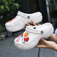 Klopke za kut i vrtne cipele Vrtne kloge papuče za žene Platforme Slides Vis Heels Mules Ugodni lagani