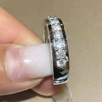 Žene prstenovi Jedna linija Dijamantna prstena Lično kreativni modni muškarci i ženski prstenovi pokloni