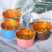 CHER.US FOIL CUPCAKE Liner - Standardni pribor za muffin - pečelice, čaše za pečenje papira Muffin Case Dekoracija ukrasa za svadbe, rođendane, tuševi za bebe