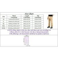 Fabiurt Men Casual Fashion Multi džepni kopč za patentne patentne patentne pantalone na otvorenom hlače