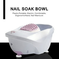 Nail Soak Bowl plastična električna bubnjača za nokte Bowl Udobne masiranje noktiju za čišćenje Manikira