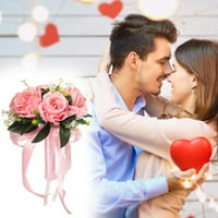 Umjetno cvijeće Dan zaljubljenih romantičnih vjenčanih buketa svilene ruže Bridal Wedding Hand Bouquet
