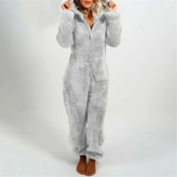 Odrasli za životinje jednodijelni pidžami dugih rukava sa kapuljačom šapući pidžama, casual zimska minska topla za spavanje