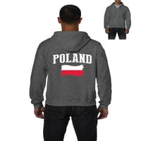Normalno je dosadno - muške duksere pulover punog zip, do muškaraca veličine 5xl - Poljska