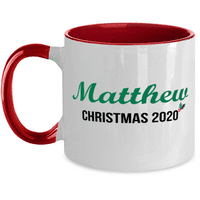 Naziv krig - Božićni poklon za Matthew - krigla za božićne ime
