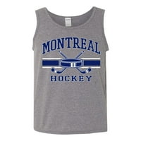 Divlji Bobby Grad Montreal Hokej Fantasy Fan Sports Muška tenka, Heather Siva, 3x-velika