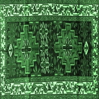 Ahgly Company Zatvoreni kvadrat Perzijski Smaragd Zeleni tradicionalni prostirci, 5 'Trg