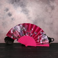 Božićni pokloni Kineski stil Dance Wedding Party Clear Silk Folding Hand Fan Fan