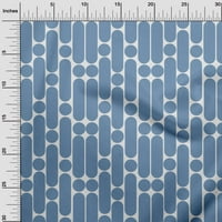 Onuone viskoza šifon svijetloplava tkanina Geometrijska tkanina za šivanje tiskane ploče za obnarenje