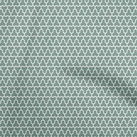 Onuone Georgette viskoza Teal Zelena tkanina Geometrijska DIY Odjeća za preciziranje tkanine Tkanina