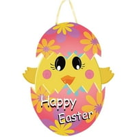 Uskršne ukrase šareno uskršnja jaja sa dekorom zečica, tabletop Uskrs akrilni figuric Dekor za kućni