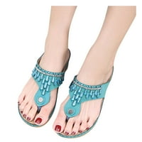 DMQupv bedrine visoke sandale za žene plaže otvorene nožne prste prozračne sandale za vezne cipele Sandale