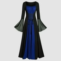 Koaiezne za ženske haljine za haljinu košulje trube s korzetom Tradicionalna haljina Žene Gothic Retro