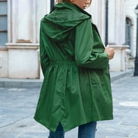 Fjofpr Ženska odjeća Žene vanjske jakne Ležerne prilike sa čvrstim zimskim toplim vjetrom vodootporni