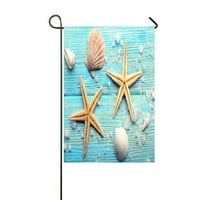 Morske zvijezde školjke Drvena vanjska zastava Naslovnica za zabavu