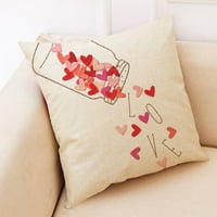 Vikakiooze Happy Valentinovo jastuk za valentinski posteljina kauč kauč na kauč na kauč na kaučur