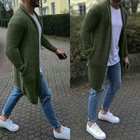 Zimski kaputi za muškarce muškarci casual gumb zatvaraju pleteni kardigan odjava dugih rukava džemper