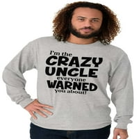 Ludi ujak Porodični relativni upozorenje Muški majica dugih rukava Brisco Brends L