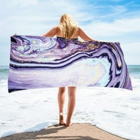 Tkrady ručnik za plažu Ljetni mikrofiber ručnik sa dvostrukim oblikom ručnika za baršunasta ručnik za