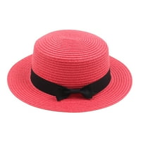 Dječje djevojke dječaci ljetni fedora slamnati šešir široki pod disketi plaža sunčeva kapa vizira šešir