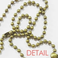 Jednostavno radno vrijeme Brainstorm Curve ilustracija Ogrlica vintage lančana perla privjesak nakit