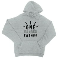 Jedan Dadass otac unise siva fleece hoodie jedan of-bort dar poklon