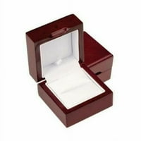 2. CT zasljepljujući elegantni okrugli ručni ručni prsten za vjenčanje u 14k bijelog pozlaćenog poklona